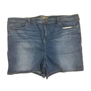 Torrid Denim Shorts Plus Size 26 Feel The Fit Stretch Blue Jean‎
